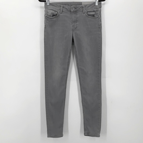 All Saints Mast Low Rise Skinny Fit Gray Jeans Size 29 - Picture 2 of 11